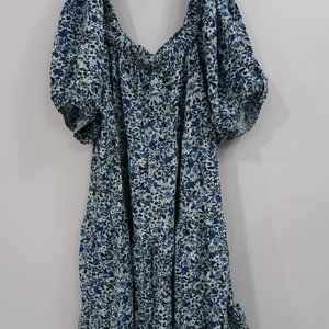 Blue Floral Dress